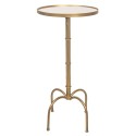 Clayre & Eef Table d'appoint Ø 40x81 cm Couleur or Métal Rond