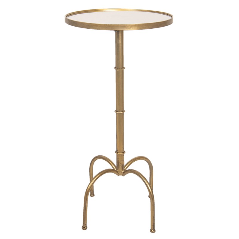 Clayre & Eef Table d'appoint Ø 40x81 cm Couleur or Métal Rond