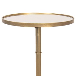 Clayre & Eef Side Table Ø 40x81 cm Gold colored Metal Round