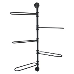 Clayre & Eef Wine Rack 37x9x84 cm Black Iron