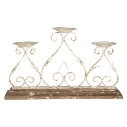 Clayre & Eef Candelabro 71x14x42 cm Marrone Ferro Rettangolo