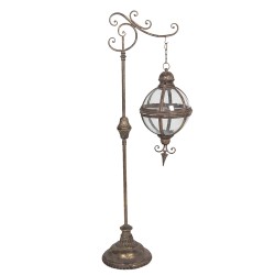 Clayre & Eef Lantern 123 cm Brown Iron Round