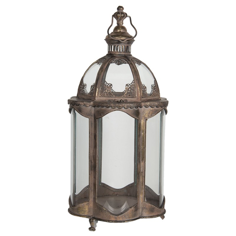 Clayre & Eef Lantern 69 cm Copper colored Iron Round