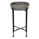 Clayre & Eef Plant Holder Black Iron Round