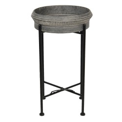 Clayre & Eef Plant Holder Black Iron Round