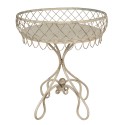 Clayre & Eef Side Table Ø 55x65 cm Beige Iron Round