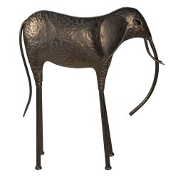 Clayre & Eef Beeld Olifant 86 cm Koperkleurig Metaal