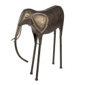 Clayre & Eef Figurine Éléphant 86 cm Couleur cuivre Métal