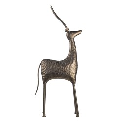 Clayre & Eef Beeld Antilope 102 cm Koperkleurig Metaal