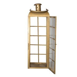 Clayre & Eef Lantern 60 cm Copper colored Iron Rectangle