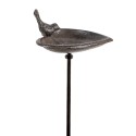 Clayre & Eef Vogelbad  14x13x86 cm Bruin Ijzer Rond