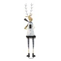 Clayre & Eef Figur Hirsch 95 cm Grau Eisen