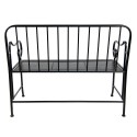 Clayre & Eef Garden Bench 104x57x83 cm Black Iron