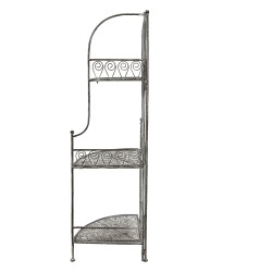 Clayre & Eef Storage Rack 49x34x118 cm Grey Iron