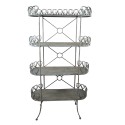 Clayre & Eef Scaffale 91x36x168 cm Grigio Ferro