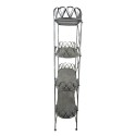 Clayre & Eef Scaffale 91x36x168 cm Grigio Ferro