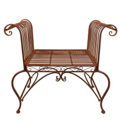 Clayre & Eef Chaise de jardin 76x41x71 cm Marron Fer