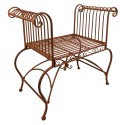 Clayre & Eef Garden Chair 76x41x71 cm Brown Iron