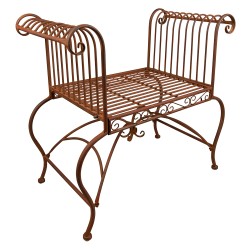 Clayre & Eef Chaise de jardin 76x41x71 cm Marron Fer