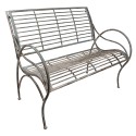 Clayre & Eef Banc de jardin 106x56x92 cm Gris Fer