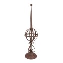 Clayre & Eef Garden Decoration Ø16x61 cm Red Brown Iron