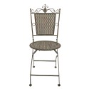 Clayre & Eef Bistro Chair 43x45x96 cm Green Brown Iron