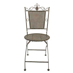 Clayre & Eef Bistrostuhl 43x45x96 cm Grün Braun Eisen