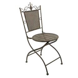 Clayre & Eef Bistrostuhl 43x45x96 cm Grün Braun Eisen