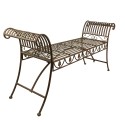 Clayre & Eef Banc de jardin 142x41x66 cm Vert Fer