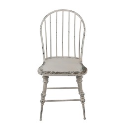 Clayre & Eef Dining Chair 45x47x99 cm White Metal