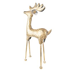 Clayre & Eef Statuetta Cervo 73 cm Color oro Metallo