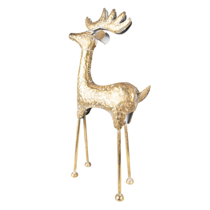 Clayre & Eef Figurine Cerf 73 cm Couleur or Métal