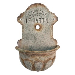 Clayre & Eef Porte-plante 46x24x69 cm Gris Métal Le jardin