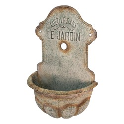 Clayre & Eef Porte-plante 46x24x69 cm Gris Métal Le jardin