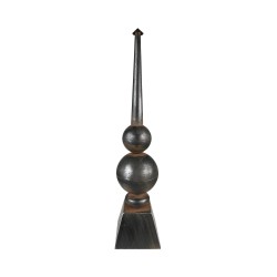 Clayre & Eef Dekoration Ornament 89 cm Schwarz Eisen