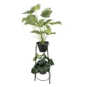 Clayre & Eef Bloempot  79 cm Zwart Ijzer