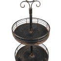 Clayre & Eef 3-Tiered Stand 95 cm Black Iron Round