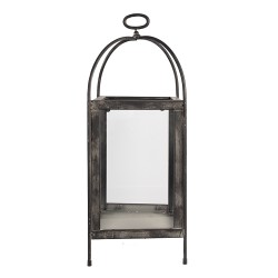 Clayre & Eef Wind Light 59 cm Grey Iron Glass