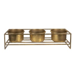 Clayre & Eef Plant Stand  63x19x16 cm Gold colored Iron