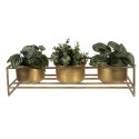 Clayre & Eef Plantenstandaard  63x19x16 cm Goudkleurig Ijzer