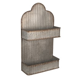 Clayre & Eef Etagère murale 70 cm Gris Métal