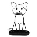 Clayre & Eef Umbrella Stand Cat 62 cm Black Iron