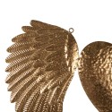 Clayre & Eef Wall Decoration Wings 74x1x63 cm Gold colored Iron
