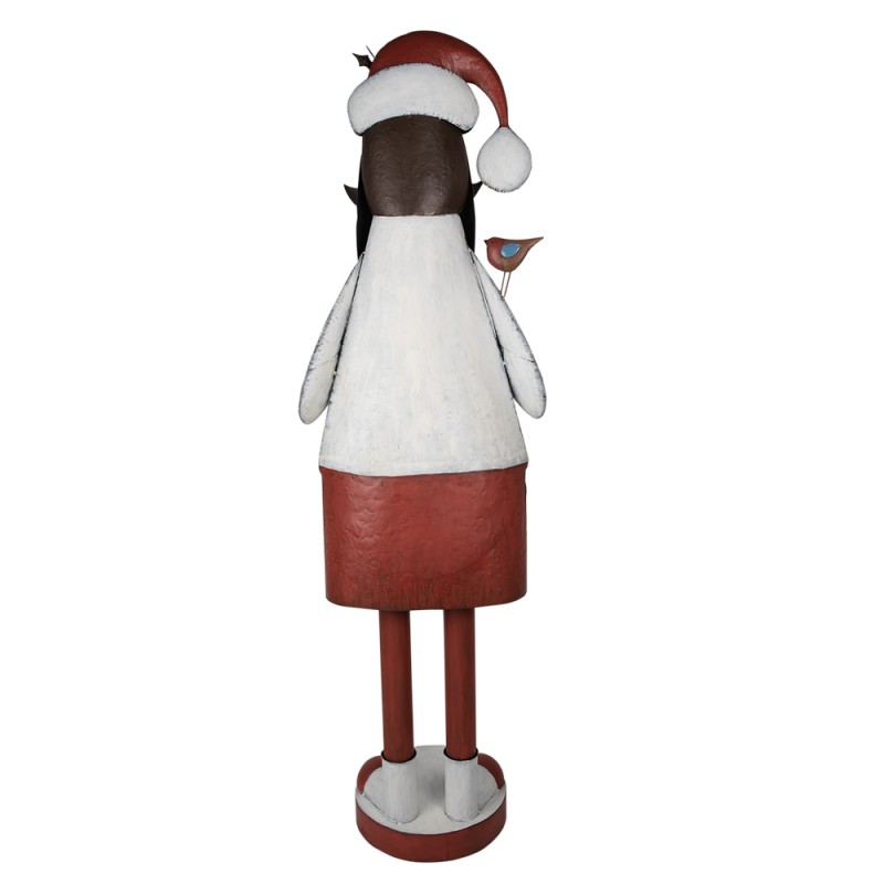 Clayre & Eef Statuetta Babbo Natale  206 cm Bianco Ferro