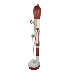 Clayre & Eef Figurine Casse-noisette 167 cm Rouge Fer