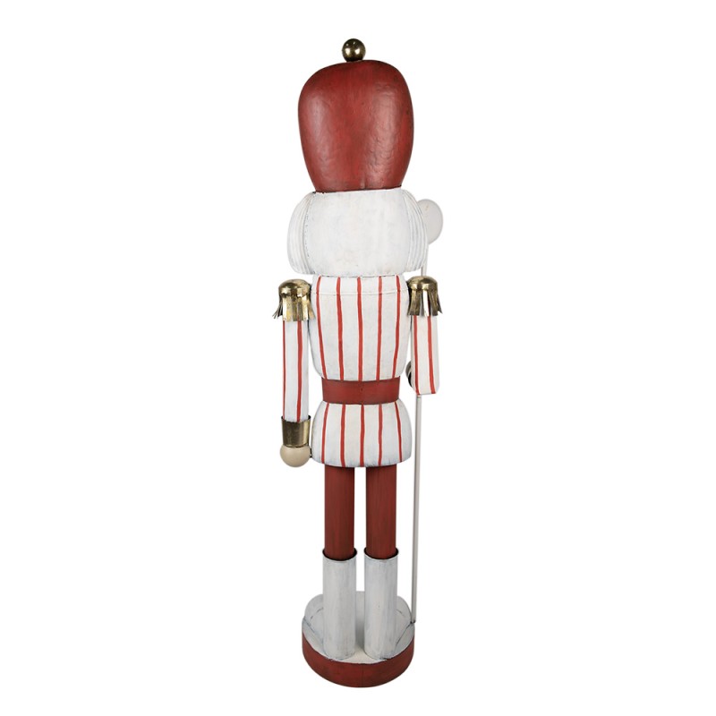 Clayre & Eef Figurine Nutcracker 167 cm Red Iron