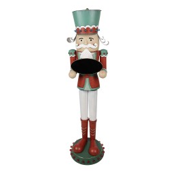 Clayre & Eef Figurine Casse-noisette 129 cm Rouge Fer