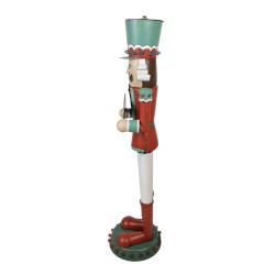 Clayre & Eef Figurine Nutcracker 129 cm Red Iron