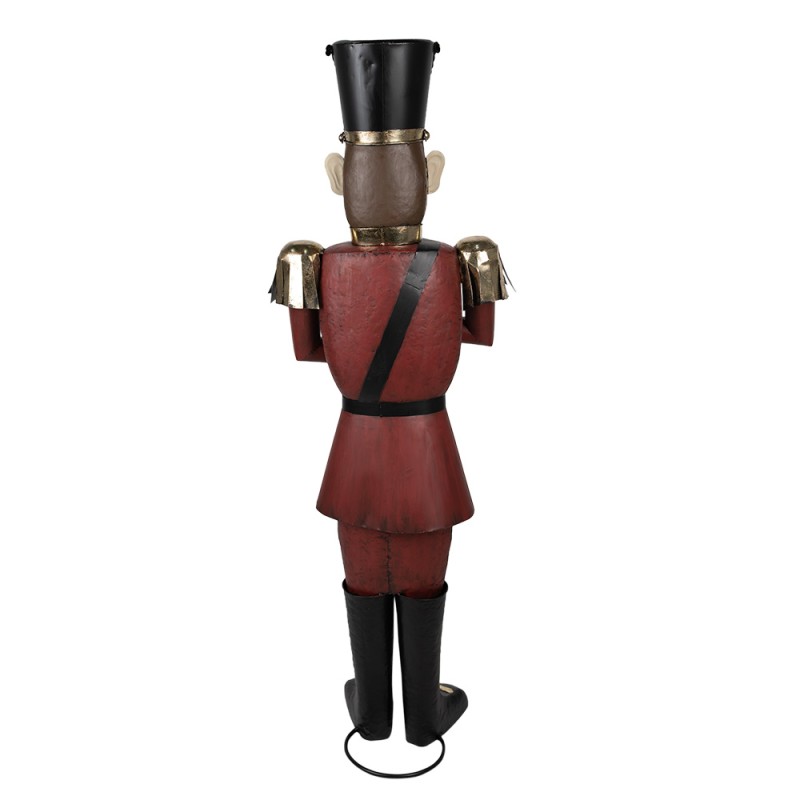 Clayre & Eef Figurine décorative Soldat 47x38x155 cm Rouge Fer