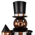 Clayre & Eef Halloween decoratie Pompoen 48x33x157 cm Zwart Ijzer